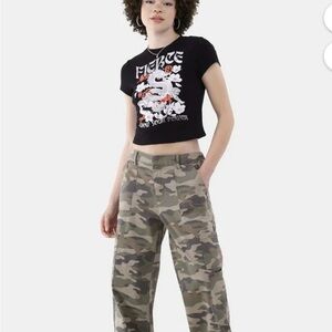 No boundaries Camouflage Women's wide leg cargos size XL